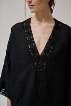 Anne-Mi Black Bark 7/8 blouse