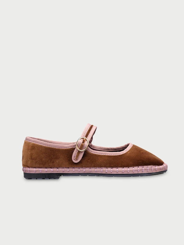 Balthasar Mary Jane velvet shoes