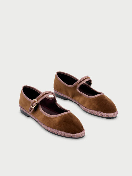 Balthasar Mary Jane velvet shoes