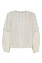 Jasmin Blouse White Sand AND in black