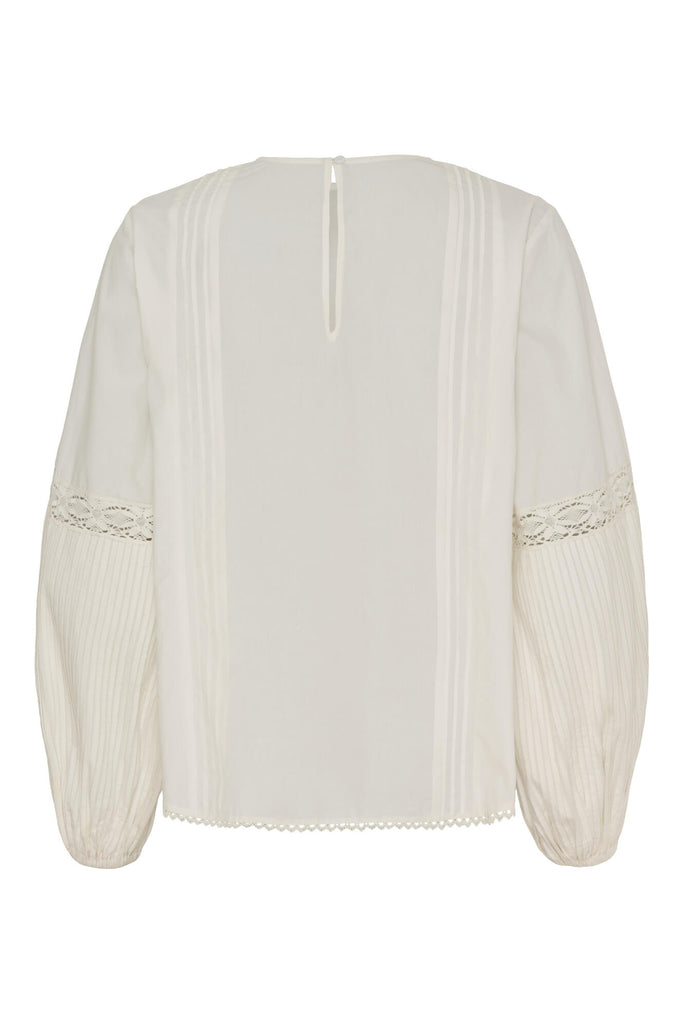 Jasmin Blouse White Sand AND in black