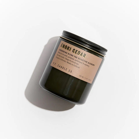 P.F Alchemy Enoki Cedar 7.2 oz candle