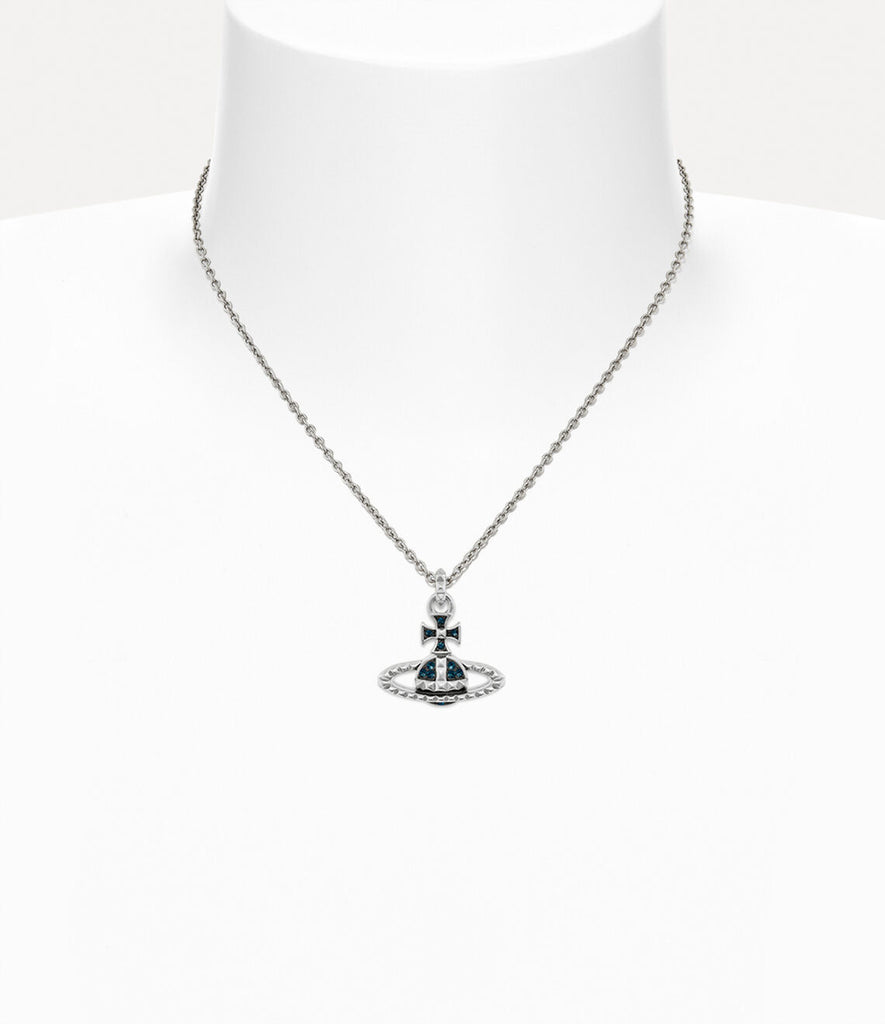 Vivienne Westwood MAN. MAYFAIR BAS RELIEF PENDANT - RHODIUM / GUNMETAL / MONTANA