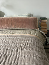Maitri : Stonewashed Velvet quilt - Cloud