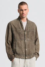 Transit Cold-dyeing loose-fit reversible mens coat