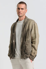 Transit Cold-dyeing loose-fit reversible mens coat