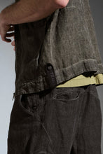 Transit Oversized zipped vest - Cold Dyed