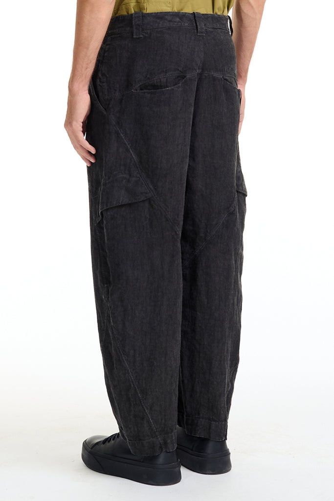 Transit Cold-dyeing oversized ergonomic trousers