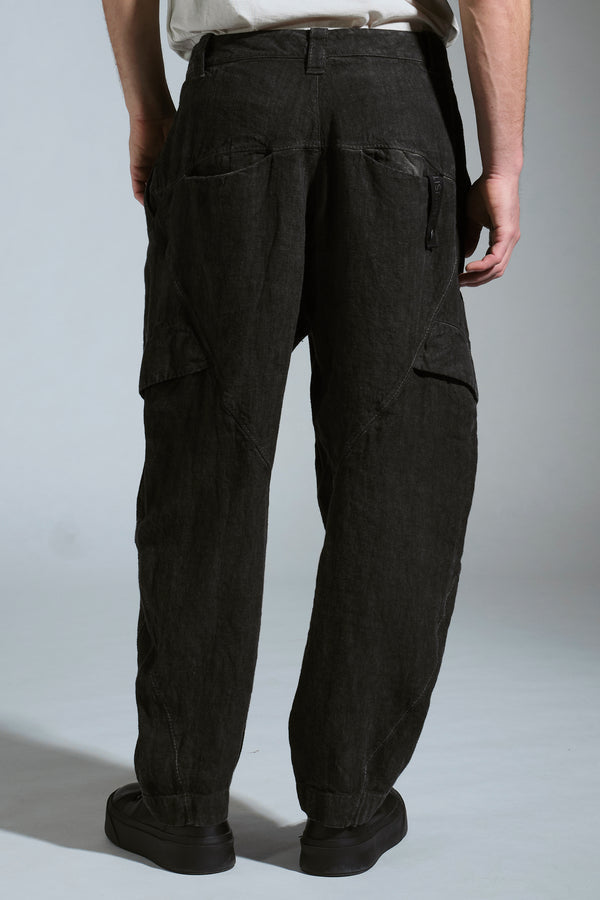 Transit Cold-dyeing oversized ergonomic trousers