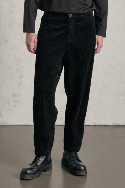 Transit Loose-fit tobi trousers in wide-ribbed cotton and modal stretch corduroy
