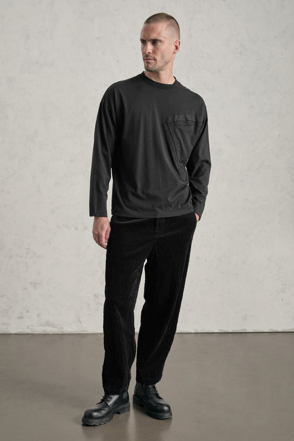 Transit Loose-fit tobi trousers in wide-ribbed cotton and modal stretch corduroy