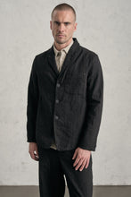 Transit Regular-fit jacket in pinstriped cotton blend, hand embroidery on breast pocket
