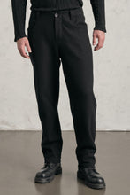 Transit Ergonomic loose-fit wide-leg trousers in boiled wool