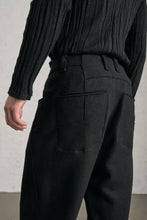 Transit Ergonomic loose-fit wide-leg trousers in boiled wool