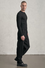Transit Ergonomic loose-fit wide-leg trousers in boiled wool