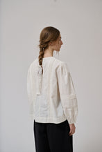 Anne-Mi White Sand Clover ls blouse