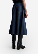 A.P.C. Women JUPE SEASIDE Flared skirt in indigo blue Japanese denim
