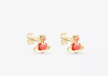 Vivienne Westwood Fabianna bas relief earrings gold