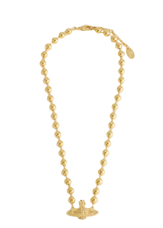 Vivienne Westwood Thames Mini Bas Relief Choker gold
