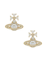 Vivienne Westwood Mila Earrings Gold/White CZ