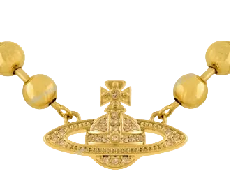 Vivienne Westwood Thames Mini Bas Relief Choker gold