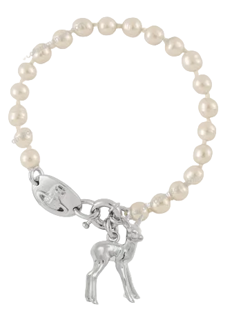 Vivienne Westwood Monette pearl bracelet platinum