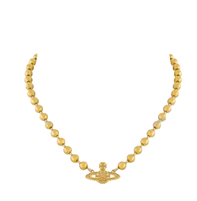 Vivienne Westwood Thames Mini Bas Relief Choker gold