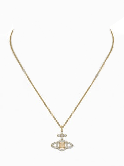 Vivienne Westwood olympia cz pendant gold