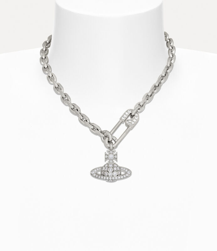 Vivienne Westwood LUCRECE LARGE NECKLACE - PLATINUM / WHITE CZ