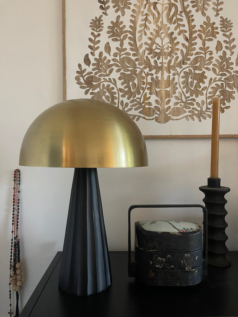 Janus lamp - Iron Black and Gold