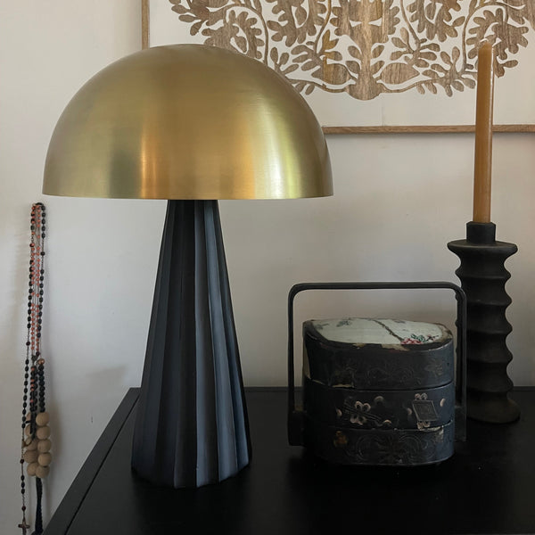Janus lamp - Iron Black and Gold