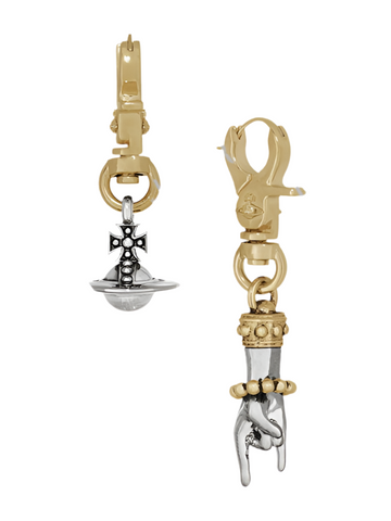Vivienne Westwood ANATOLY EARRINGS - GOLD/LIGHT PATINA/PLATINUM