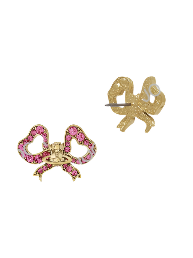 Vivienne Westwood Rigoberta Earrings Gold / Rose Crystal