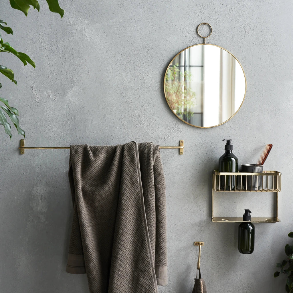 HDWelo towel rail, brushed brass finish