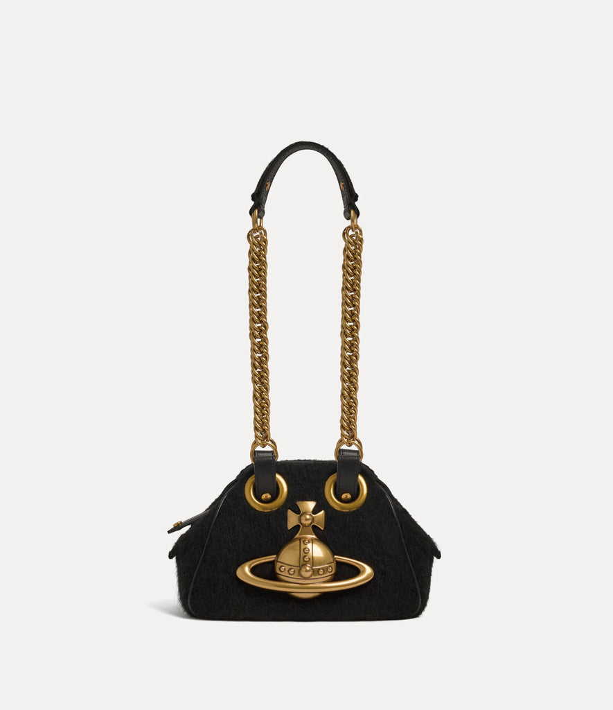 Vivienne Westwood mohair effect archive chain handbag