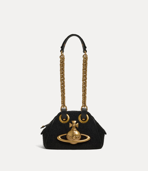 Vivienne Westwood mohair effect archive chain handbag