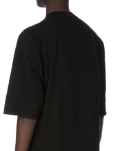 Rick Owens DRKSHDW SS26 Temple Jumbo SS T In Black Medium Weight Cotton Jersey