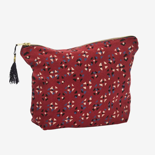 Madam Stoltz Printed Cotton Washbag