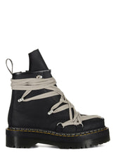 DR. MARTENS X RICK OWENS FW25 1460 QUAD SOLE MEGALACE® BOOT IN OILY NUBUCK COW LEATHER