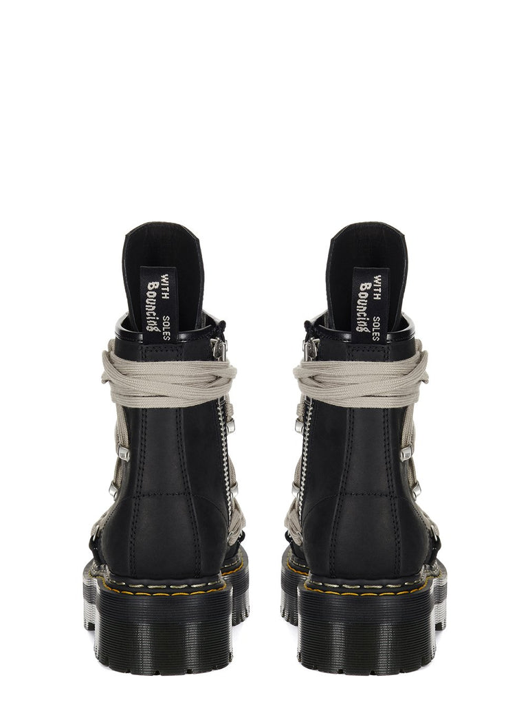 DR. MARTENS X RICK OWENS FW25 1460 QUAD SOLE MEGALACE® BOOT IN OILY NUBUCK COW LEATHER