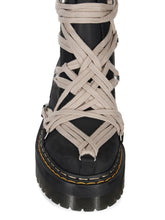DR. MARTENS X RICK OWENS FW25 1460 QUAD SOLE MEGALACE® BOOT IN OILY NUBUCK COW LEATHER
