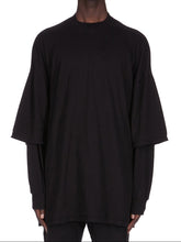 DRKSHDW by Rick Owens SS26 TEMPLE TOMMY HUSTLER SWEAT BLACK