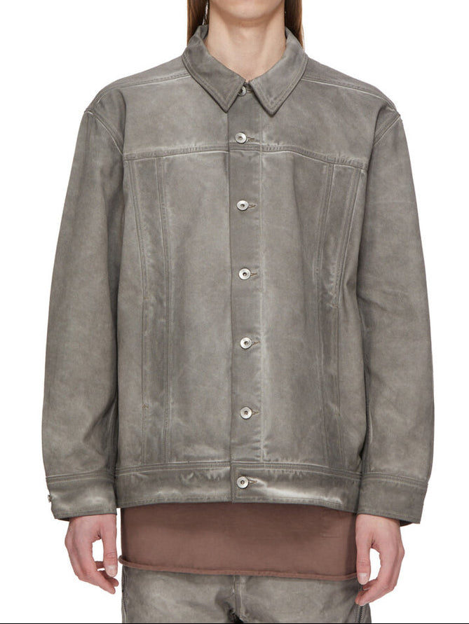 DRKSHDW by Rick Owens AW26 GIACCA IMBOTTITA - JUMBO OUTERSHIRT - DARK DUST