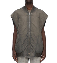 DRKSHDW by Rick Owens AW26 BOMBER IMBOTTITO SENZA MANICHE - JUMBO SL FLIGHT VEST - DARK DUST