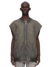 DRKSHDW by Rick Owens AW26 BOMBER IMBOTTITO SENZA MANICHE - JUMBO SL FLIGHT VEST - DARK DUST