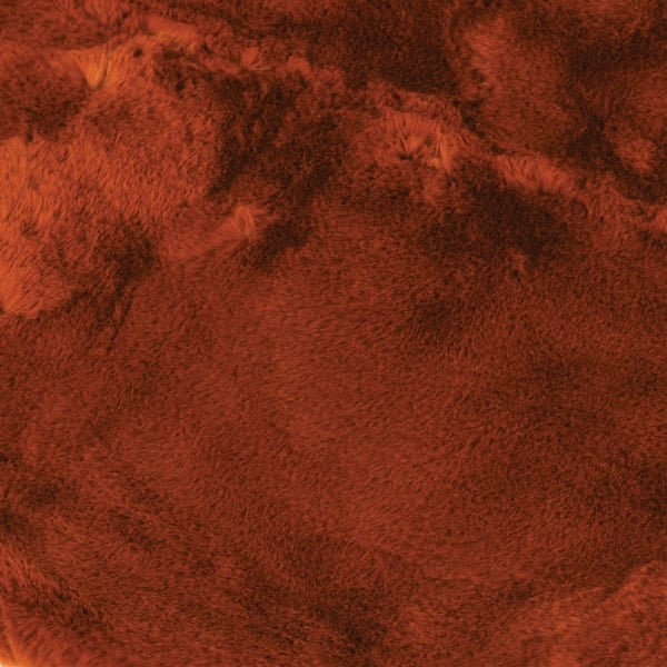 Burnt Amber Faux Fur Throw CollardManson