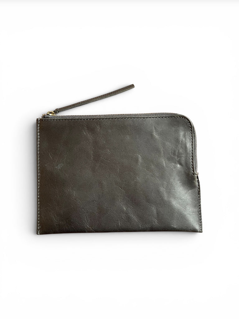 CollardManson Black leather curve Pouch