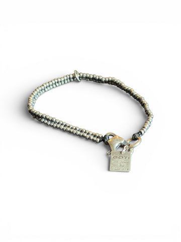 Goti leather bracelet with 925 Silver BR1121