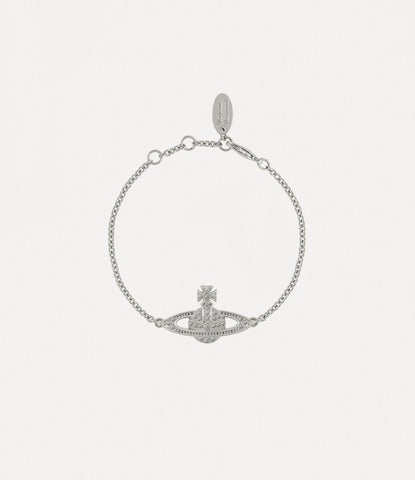 Vivienne Westwood Mini Bas Relief Bracelet - Platinum