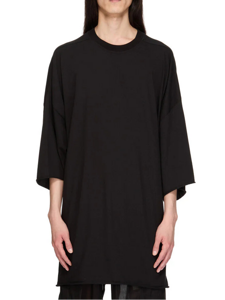Rick Owens SS26 Temple Tommy T In Black Classic Cotton Jersey